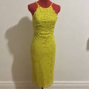 Lace Yellow Dress